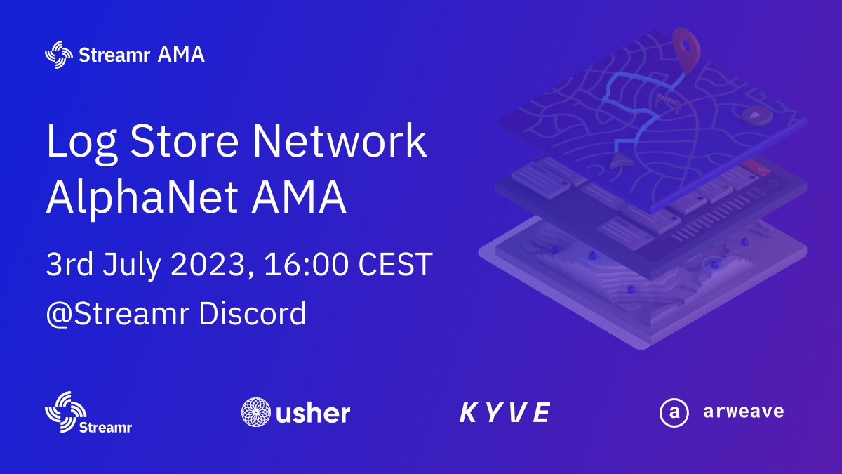 Log Store Network launches AlphaNet: leveraging KYVE and Arweave to turn the Streamr Network into an Immutable & Tamper-proof Time-series Database.