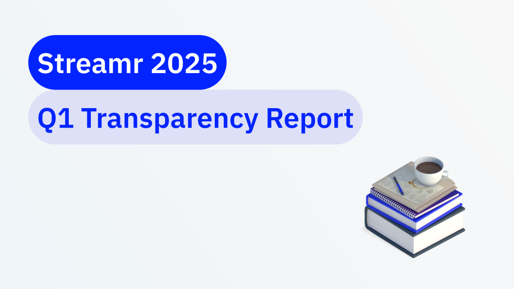 Streamr 2025 Q1 Transparency Report